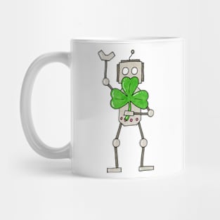 St Patrick's Day Robot Mug